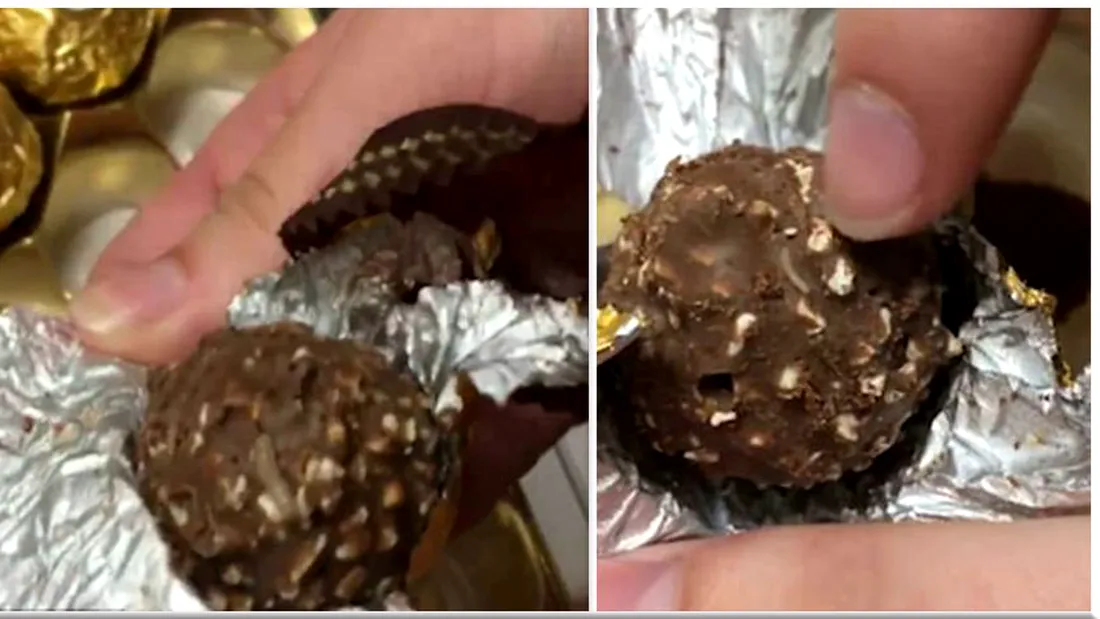 Surpriza neplacuta din bomboanele acestea! O femeie a mancat jumatate de cutie pana cand a vazut ce e in mijlocul lor