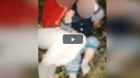 Un tata se filmeaza in timp ce isi bate copiii. Scene de teroare in Galati