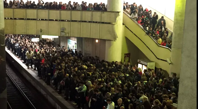 Tragedie la metrou! Un tren cu 2.000 de persoane a fost la un pas sa deraieze! De ce a tinut Metrorex ascunsa aceasta situatie limita?!
