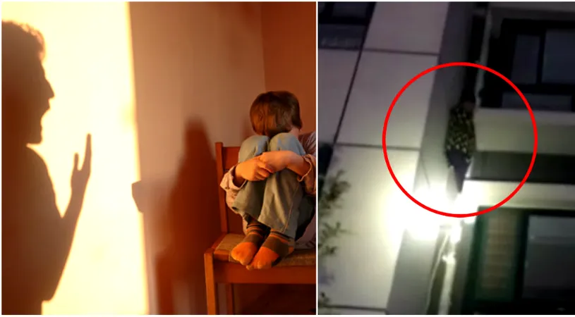 Baietelul a incercat sa escaladeze o cladire de frica parintilor! Ce s-a intamplat cu el in scurt timp. Imagini socante