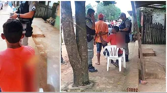 A iesit linistit din pub, dupa o bataie. Oamenii au ramas ingroziti cand au vazut ce are acest barbat in spate. Paramedicii au ramas socati