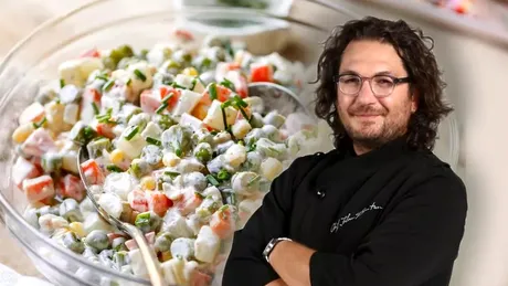 Secretul pentru cea mai delicioasă salată de boeuf. Rețeta lui Florin Dumitrescu face furori. Unde greșesc multe gospodine