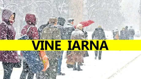 Iarna lovește România! Unde va ninge și cât va fi de frig