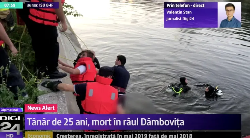 Un barbat de 25 de ani a murit inecat in Dambovita, in Regie, imediat dupa ce a sarit in apa sa salveze un baiat de 16 ani! Imagini dramatice!