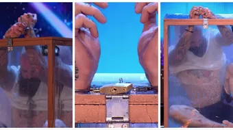 A fost la un pas sa moara inecat pe scena Britain’s Got Talent! Cascadoria pe care a incercat-o si aproape l-a ucis VIDEO