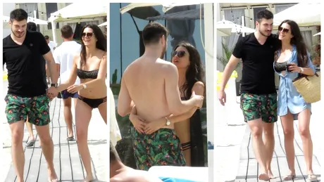 Alex Piturca si Iulia Parlea, giugiuleli la malul marii! Ce iubita sexy are fotbalistul