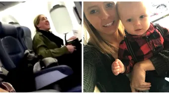 A refuzat sa stea langa un bebelus, in avion. Ce s-a intamplat cu aceasta femeie la cateva minute VIDEO