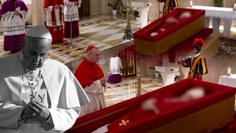 Obiectul din România pus în sicriul Papei Francisc. Ce semnificație are și de ce a fost așezat lângă el