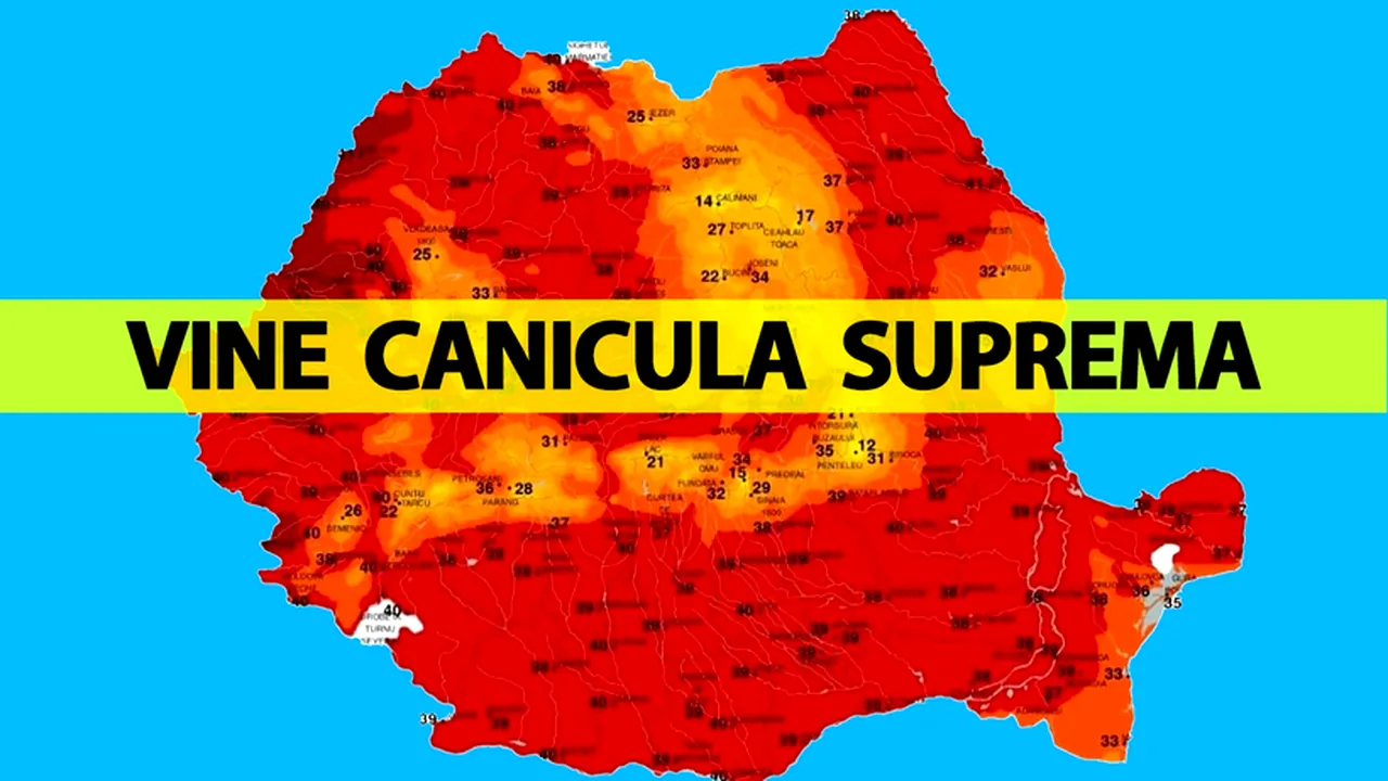 Caniculă supremă în România, zilele următoare! Temperaturi resimțite de 40 de grade Celsius în București, potrivit meteorologilor Accuweather 