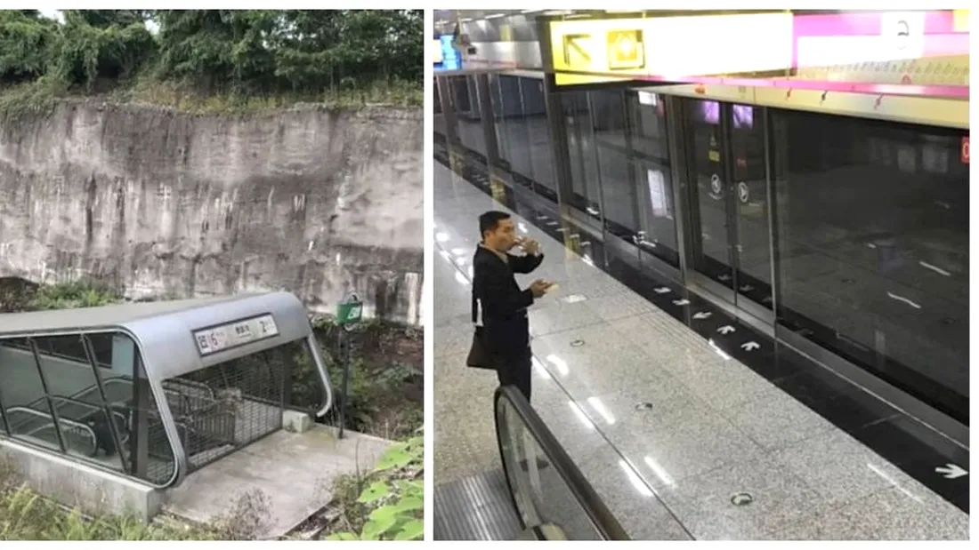Chinezii au facut o statie de metrou in mijlocul campului! Noi ne chinuim de zeci de ani cu metroul in Drumul Taberei