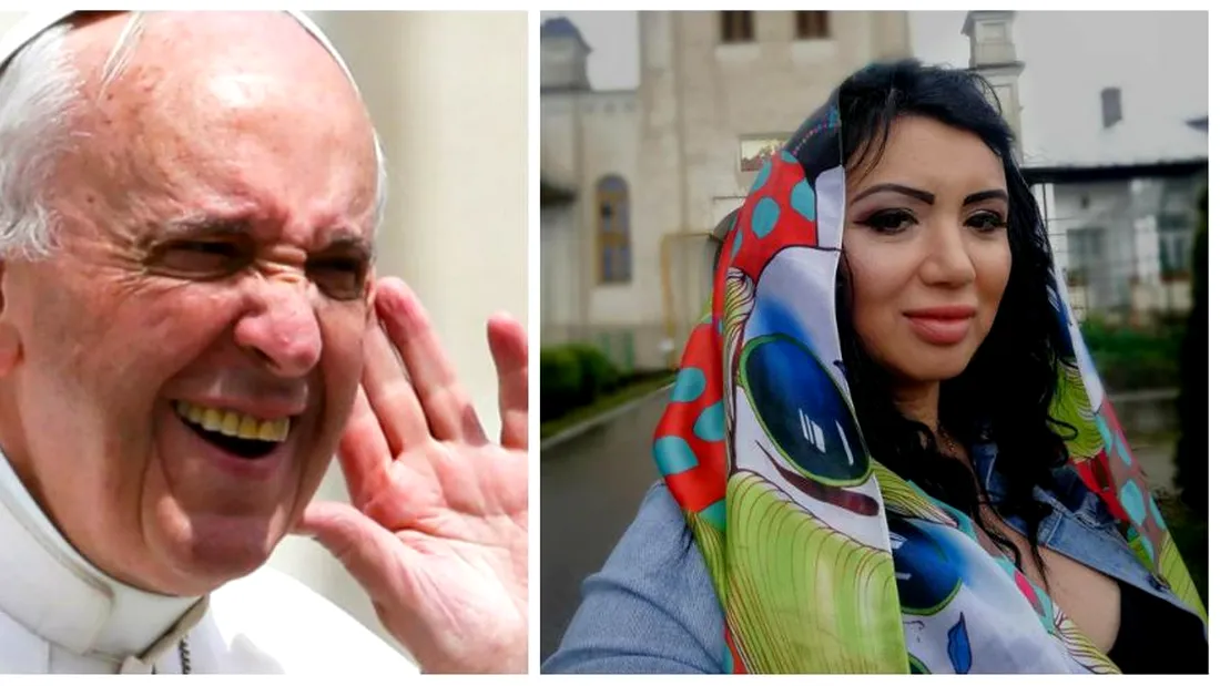 Adriana Bahmuteanu s-a rugat la Papa Francisc. Ce i-a cerut bruneta suveranului Pontif