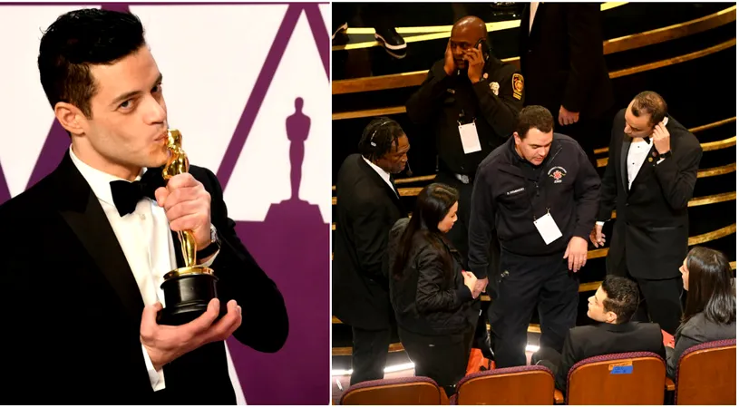 Momentul in care Rami Malek cade de pe scena, la Premiile Oscar 2019! VIDEO