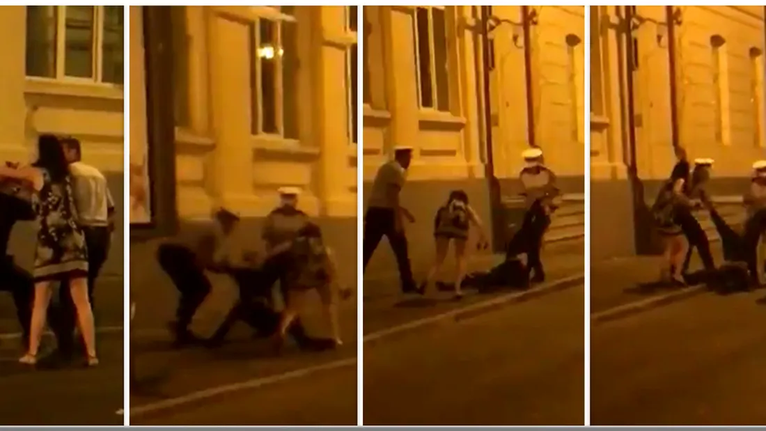 Doi politisti au agresat un barbat! Au tras de el si l-au tarat pe jos, pana la masina VIDEO