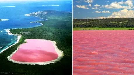 Lacul roz din Australia, una din minunile naturii! Ce ii da culoarea neobisnuita
