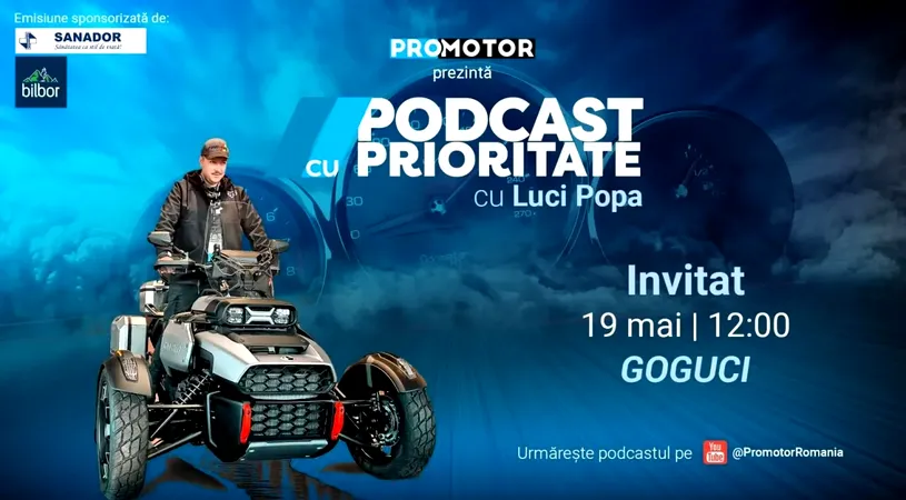 „Podcast cu Prioritate” #74 îl are ca invitat pe Goguci. De la Photoshop la ATV-uri, un parcurs creativ