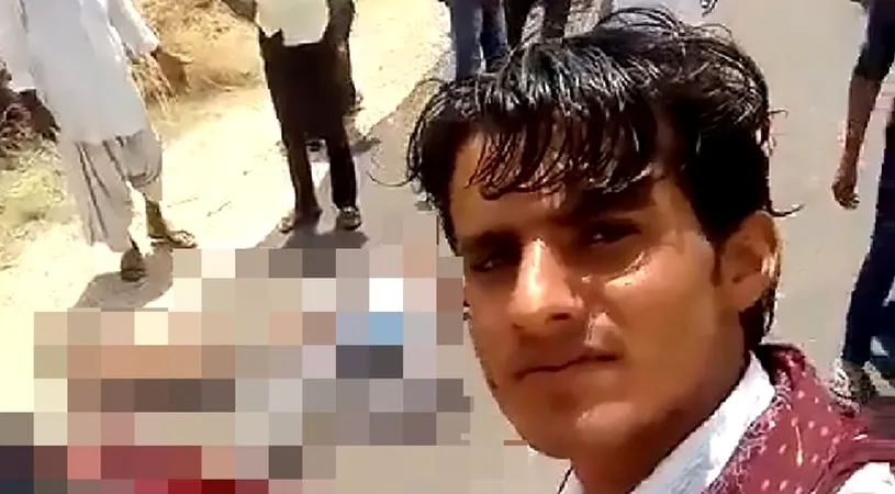 Si-a facut cel mai dezgustator selfie din istorie. Cu ce s-a pozat acest tanar lipsit de inima