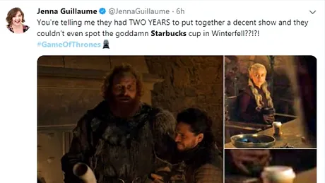 Pahar de cafea, in Game of Thrones! Reclama mascata sau pur si simplu o gafa?!