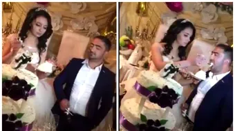 Si-a umilit mireasa la nunta! Ce gest oribil a facut acest mire grosolan. Reactia ei e… pfff VIDEO