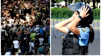 Primele imagini cu femeia jandarm din spital! Vizita neasteptata pe care a primit-o