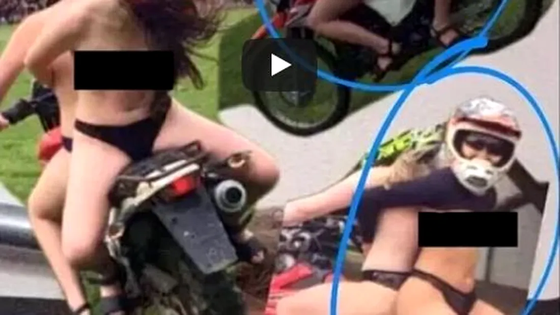 Au mers topless pe motor pentru un clip viral! Intr-o clipa de neatentie, a avut loc o tragedie oribila VIDEO