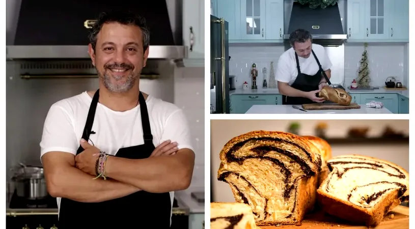 Rețeta de cozonac a lui Chef Sorin Bontea pentru Paște. Trucuri pentru o umplutură delicioasă