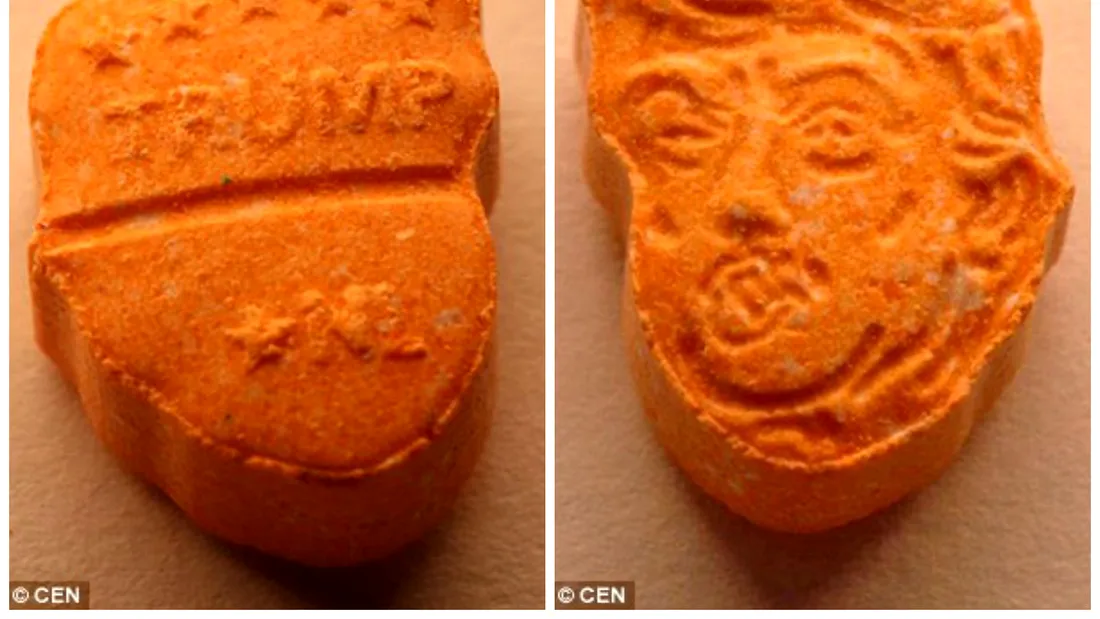 Barbati arestati pentru ca aveau pastile cu chipul lui Donald Trump pe ele. Ce contineau pilulele portocalii