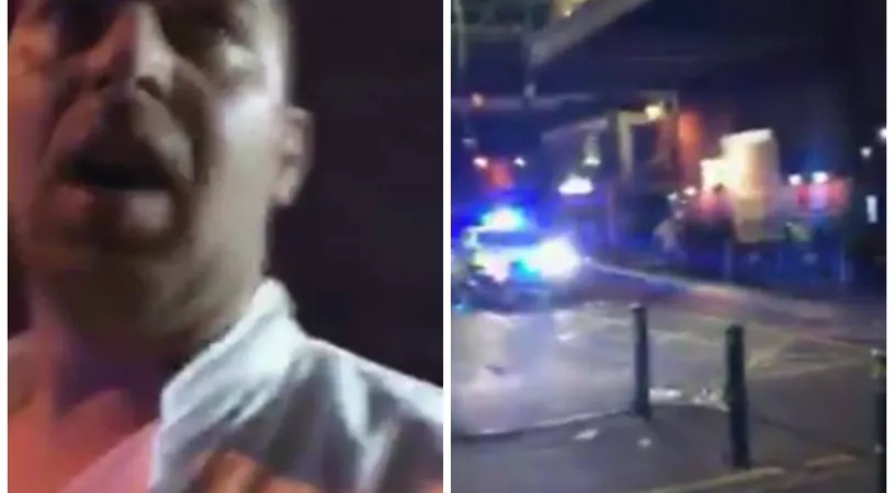Un roman a infruntat teroristii din Londra. Barbatul a surprins imagini socante dupa atentat VIDEO