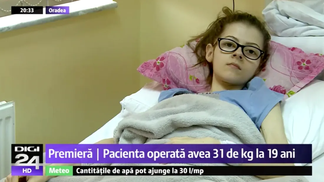 VIDEO! Caz socant la Oradea! Fata asta avea 31 de kilograme la 19 ani si a fost operata de urgenta! A slabit 50 de kilograme si era la un pas de moarte!