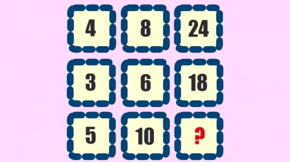 Test de inteligență | Completați numărul care lipsește! Geniile găsesc soluția în 15 secunde
