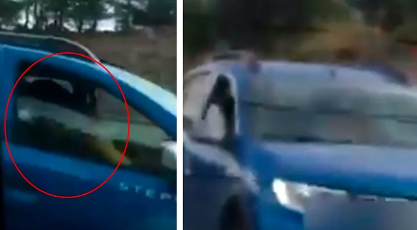 A inceput sa faca amor cu iubita lui, cat era la volan! Nici n-a contat ca sunt pe o autostrada aglomerata! Imagini VIDEO interzise minorilor!