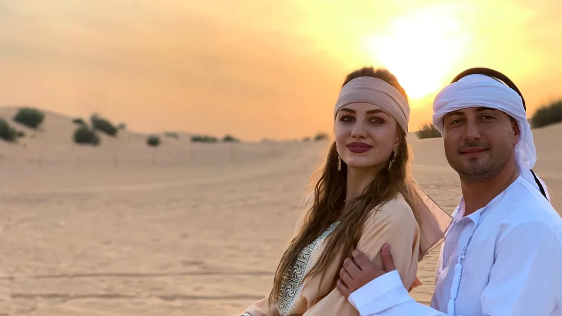 Cum și-a răsfățat Valentin Sanfira soția, într-o vacanță de vis în Dubai