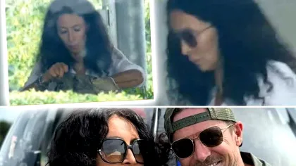 Primele imagini cu Mihaela Rădulescu, la funeraliile lui Felix Baumgartner! Vedeta se pregătește să își ia rămas bun de la iubitul ei | FOTO