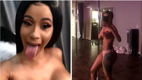 Cardi B s-a filmat TOPLESS si a postat imaginile pe Instagram. Toata lumea a ramas impresionata de sanii si abdomenul ei! VIDEO