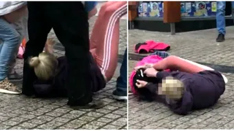 Si-au impartit pumni mai ceva ca pe ringul de box! Cele doua femei s-au batut in fata trecatorilor panicati pana cand a sosit Politia, iar apoi… VIDEO