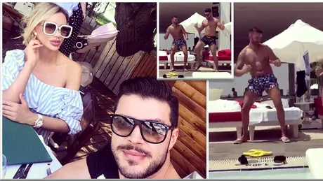 Victor Slav s-a dat in stamba la turci! Iubitul Biancai Dragusanu a facut show la piscina: WOW, ce miscari!
