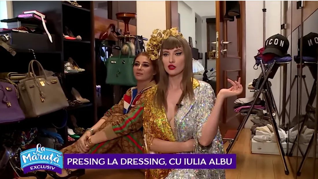 VIDEO! Iulia Albu a mers la Anamaria Prodan in dressing si a facut ravagii! In valiza aia am investit vreo 35.000 de euro! Astea sunt ultimele haine luate