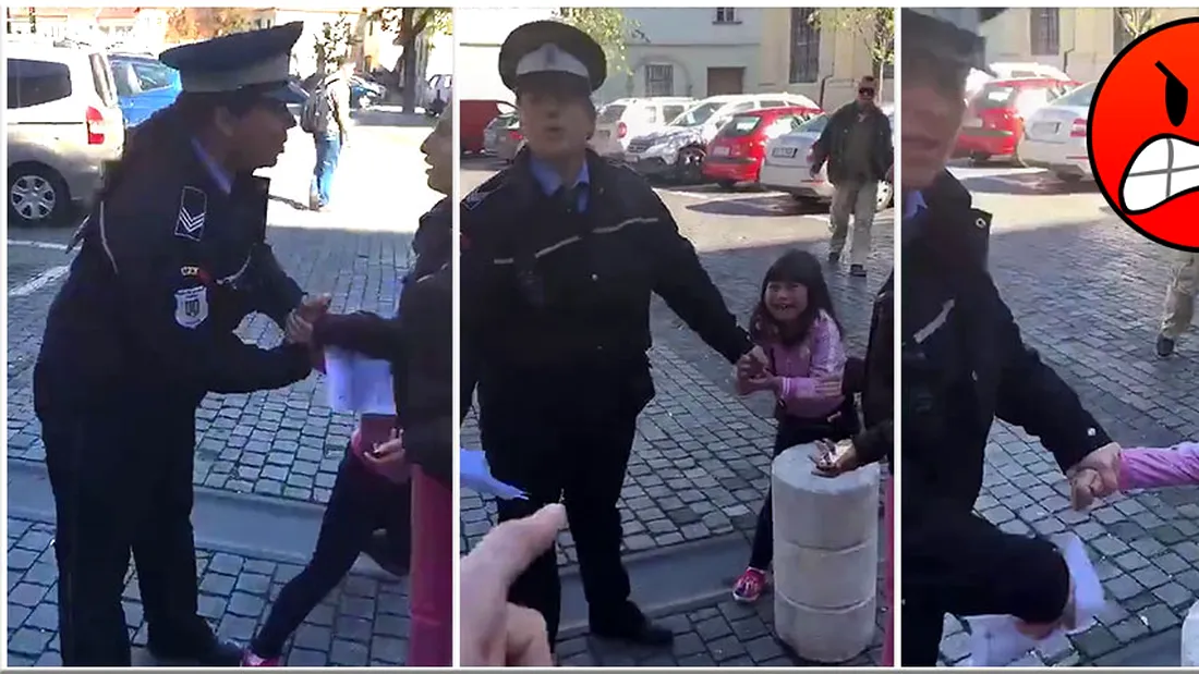 O politista a agresat o fetita de cativa ani! Micuta tipa si plangea, dar agenta nu s-a imbunat. Ce i-a facut VIDEO