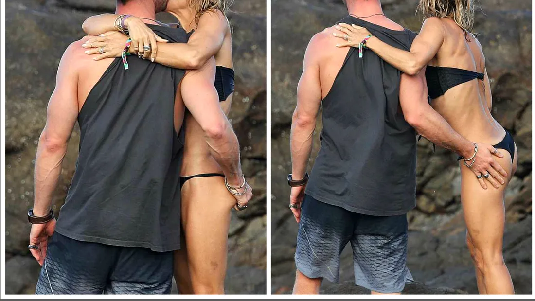 Imagini incendiare! Cuplul celebru care s-a infierbantat la plaja! El i-a pus mana pe fund si a inceput sa o sarute lasciv! Nu o sa crezi cine sunt