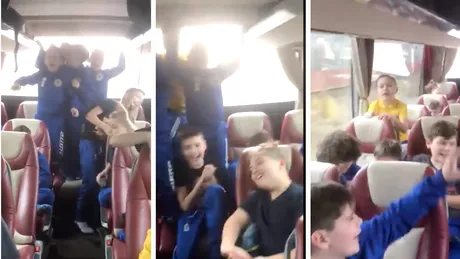 Un autocar plin cu copii fotbalisti urla si danseaza pe maneaua Buzunarul meu vorbeste! Asa arata generatiile viitoare?! VIDEO trist