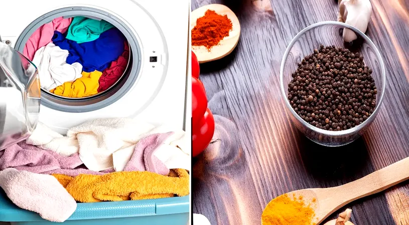 Condimentul din bucătărie pe care să-l pui în mașina de spălat. Trucul care salvează hainele colorate