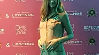 E insarcinata! Ce model celebru asteapta primul ei copil. A facut senzatie imbracata intr-o rochita scurta VIDEO