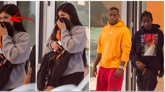 Kylie Jenner, batuta de iubit? A incercat sa isi acopere fata, dar in zadar! Cum a iesit vedeta din hotel