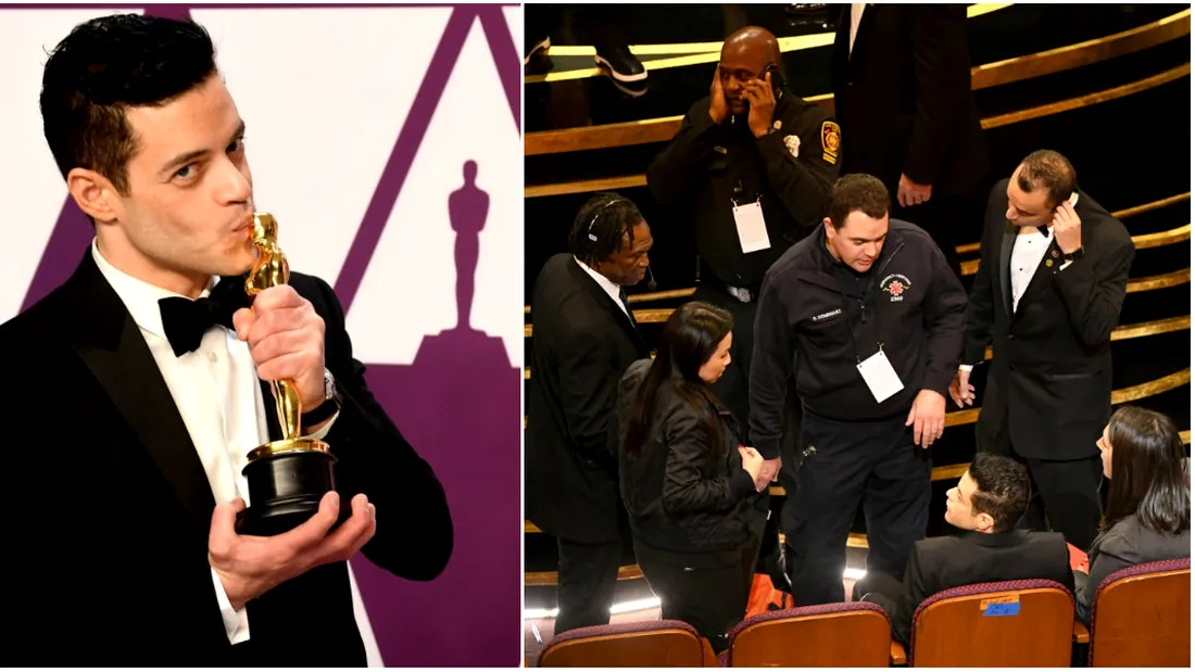 Momentul in care Rami Malek cade de pe scena, la Premiile Oscar 2019! VIDEO