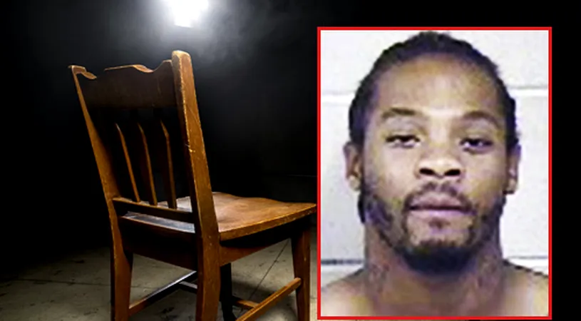 Politia a fost nevoita sa opreasca interogatoriul acestui suspect. Gestul scarbos pe care infractorul il tot facea