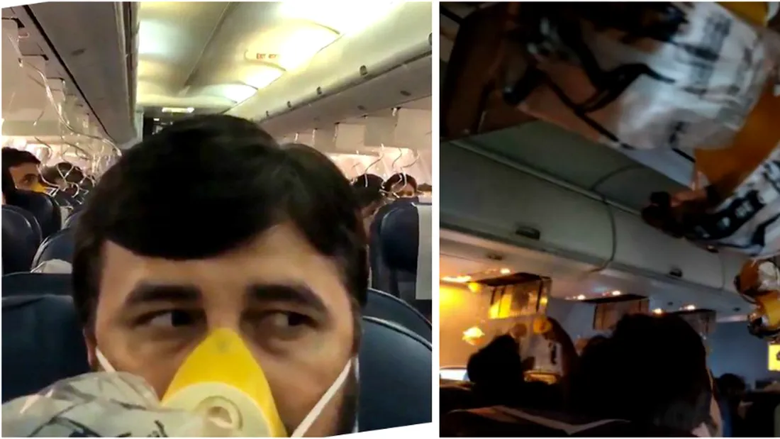 Clipe de cosmar la bordul unui avion! Pasagerii au inceput sa intre in soc si sa aiba migrene infioratoare!! VIDEO