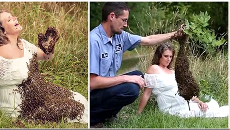 Ce s-a intamplat cu gravida care s-a pozat acoperita cu mii de albine. Tragedia s-a petrecut la scurt timp dupa sedinta foto :(