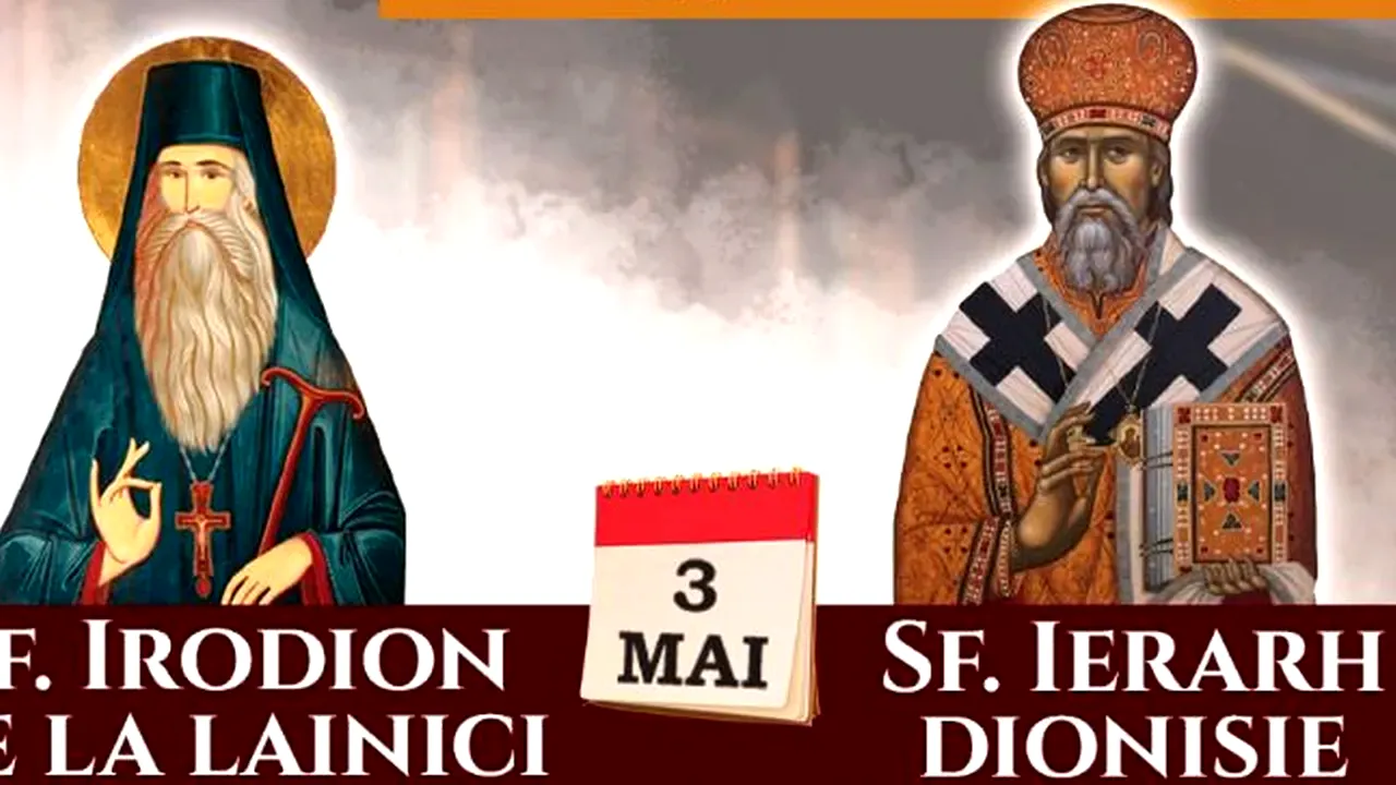 Ziua de prăznuire a Sf. Cuv. Irodion de la Lainici. Moaștele Sfântului Ierarh Dionisie, episcopul Cetății Albe-Ismail, pentru prima dată în România 
