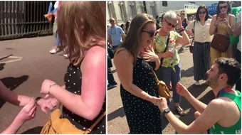 Cea mai tare cerere in casatorie! Maratonistul a asteptat sa treaca de finish si s-a pus intr-un genunchi in fata a sute de oameni. Reactia viitoarei lui sotii a fost filmata si a ajuns virala VIDEO