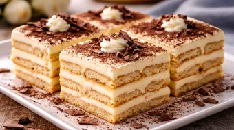 Prăjitură cu budincă și biscuiți, desertul rapid care cucerește pe toată lumea. Rețeta simplă fără coacere