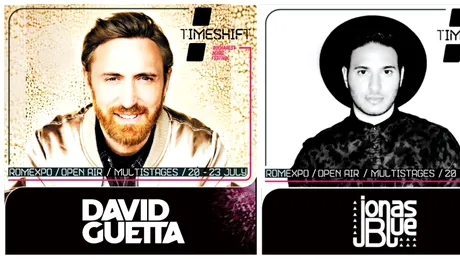 DAVID GUETTA, DJ SNAKE ATB si ABOVE & BEYOND pun muzică între 20-23 iulie la Bucureşti! TIMESHIFT Music Festival pune Bucureştiul pe harta celor mai mari festivaluri din Europa